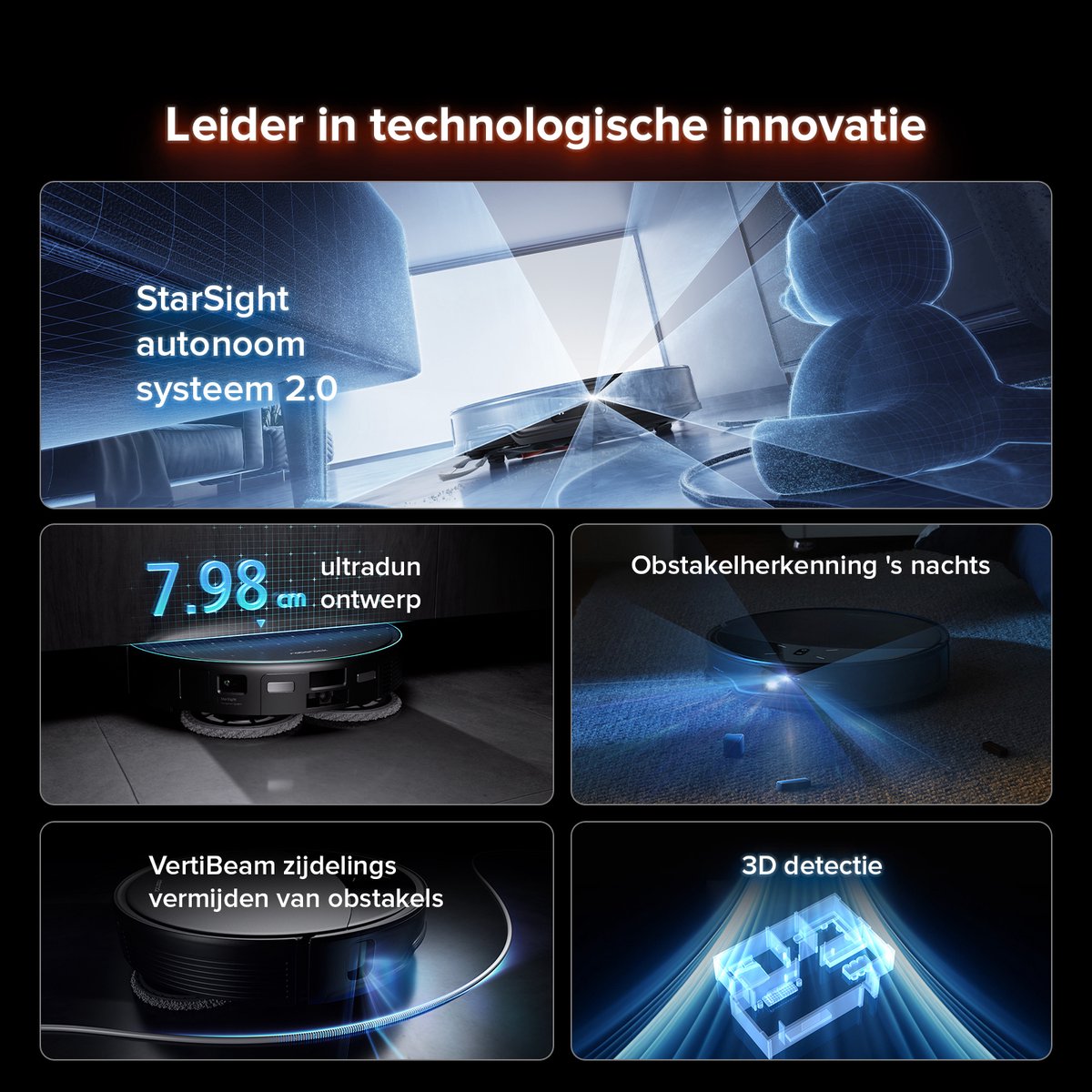Roborock Saros 10R Zwart - Afbeelding 3
